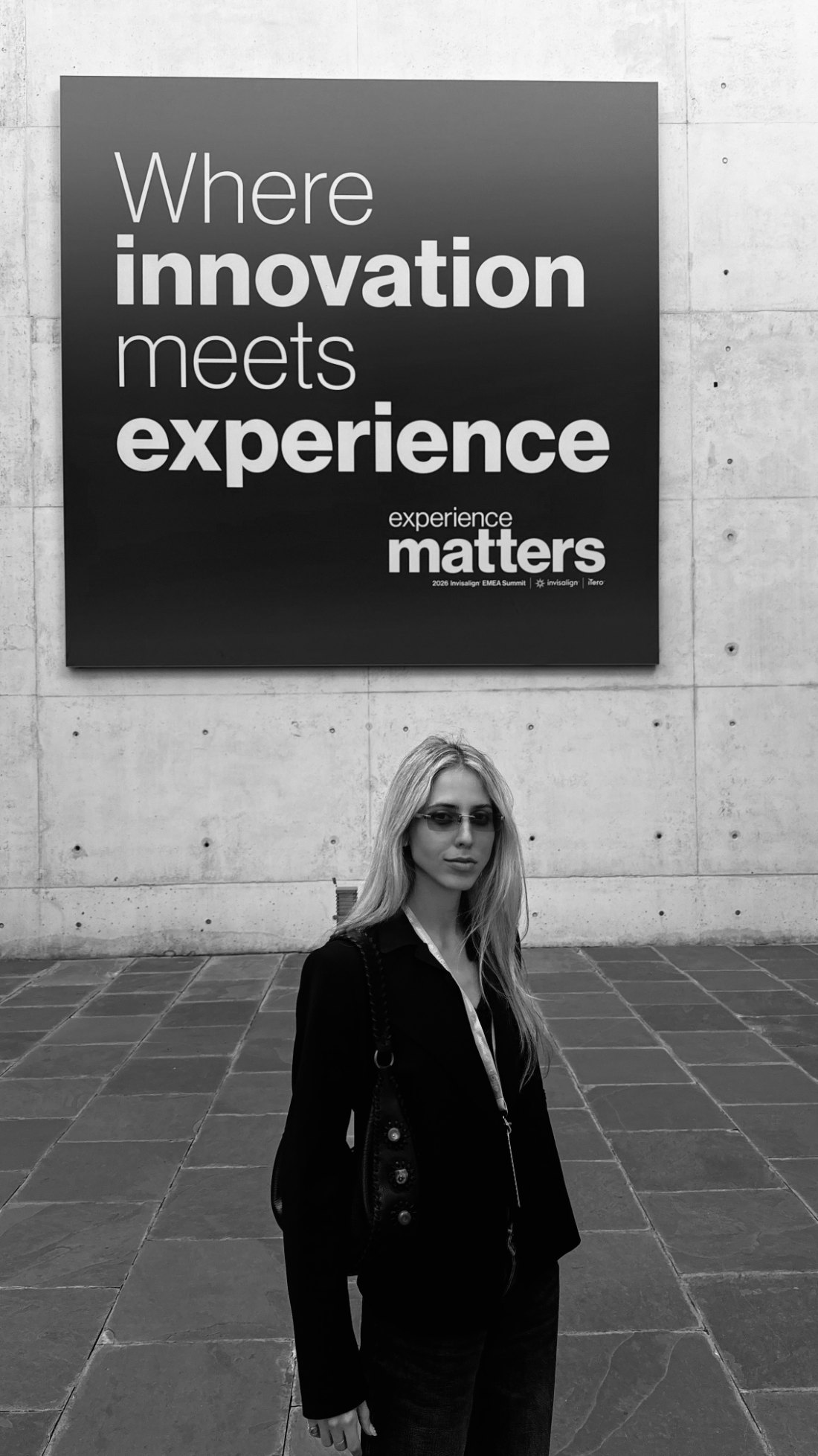 Carlotta Seno all'Invisalign EMEA Summit 2026, sotto il pannello «Where innovation meets experience»