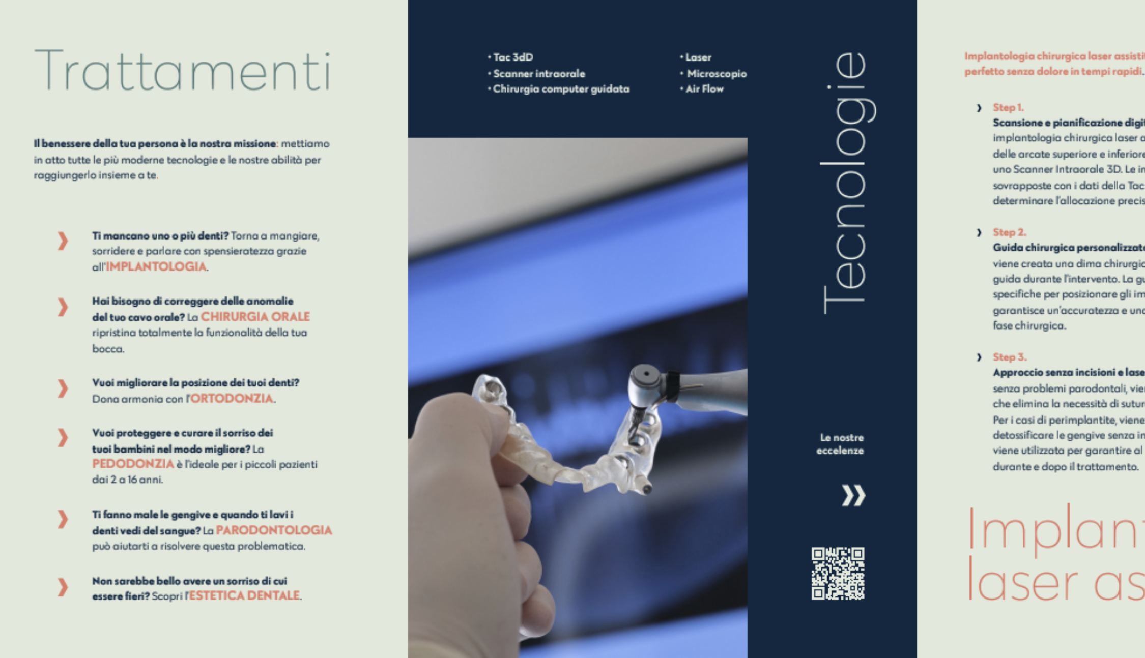 Brochure Studio Dentistico Seno: trattamenti e tecnologie